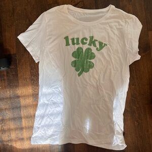 4 leaf clover lucky tee